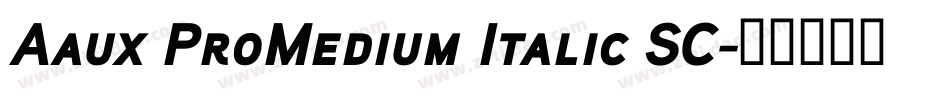 Aaux ProMedium Italic SC字体转换
